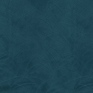 Curvature Embroidery Indigo 411271 by PKL Studio Designer Fabric