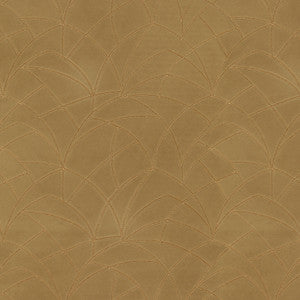 Curvature Embroidery Golden 411274 by PKL Studio Designer Fabric