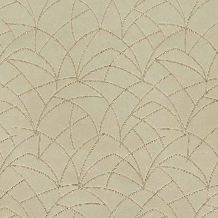 Curvature Embroidery Flax 411278 by PKL Studio Designer Fabric - 95% polyester, 5% rayon Embroidery 100% rayon India 51000 Horizontal: 9 and Vertical: 6 55/54 - Swanky Fabrics -