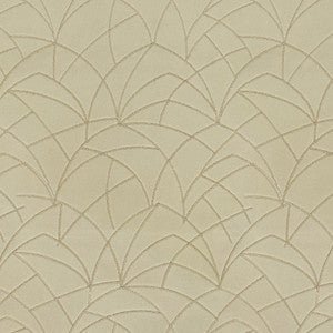 Curvature Embroidery Flax 411278 by PKL Studio Designer Fabric