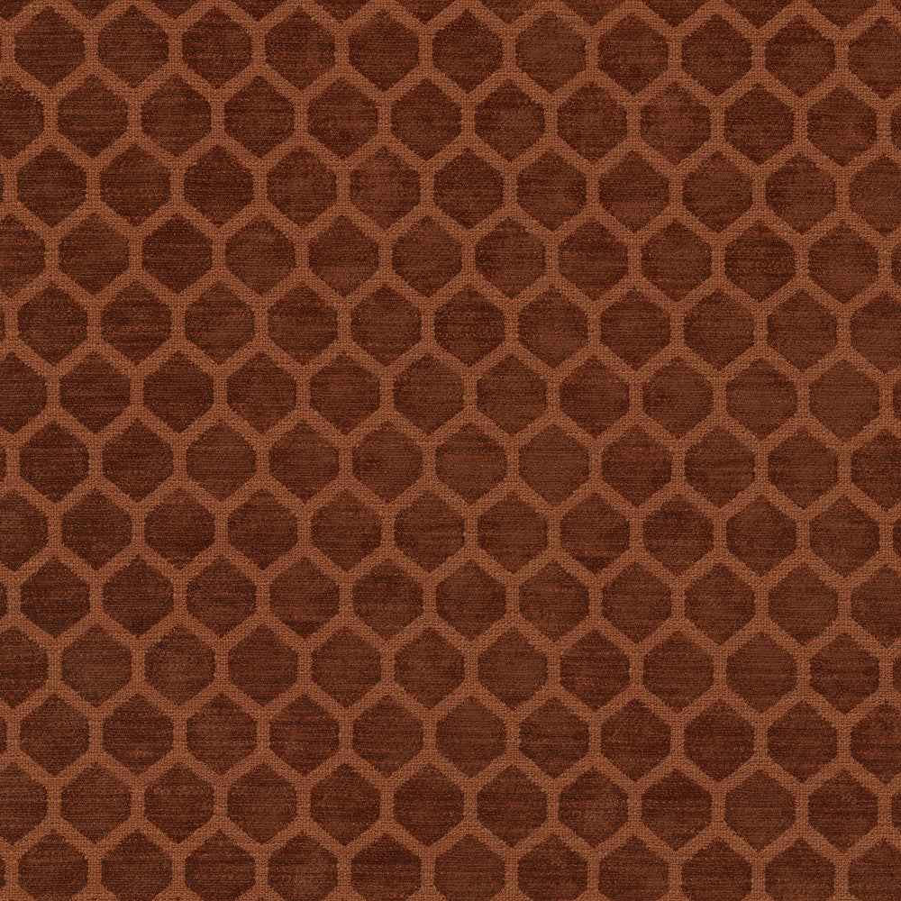 Performance Honeycomb Cinnabar 411370 by PKL Studio Designer Fabric - 100% polyester China 51000 Horizontal: 1.25 and Vertical: 1 55/56 - Swanky Fabrics -