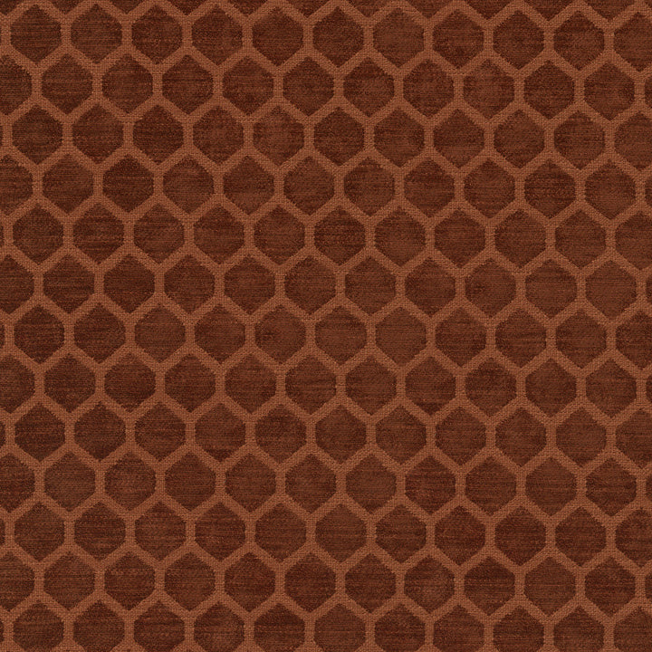 Performance Honeycomb Cinnabar 411370 by PKL Studio Designer Fabric - 100% polyester China 51000 Horizontal: 1.25 and Vertical: 1 55/56 - Swanky Fabrics -