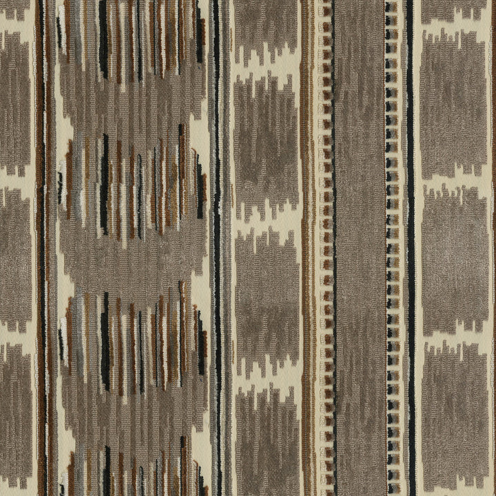 Velvet Ikat Woodland 411542 by PKL Studio Designer Fabric - 42% polyester, 58% rayon, acrylic backed India 51000 Horizontal: 13.5 and Vertical: 4.7 54 - Swanky Fabrics -