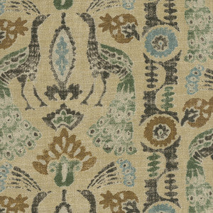 Peacock Parade Espresso 411601 by PKL Studio Designer Fabric