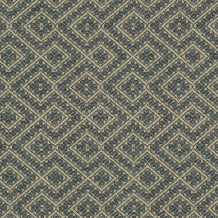 Eastwood Indigo 411700 by PKL Studio Designer Fabric 77% Polyester. 21% Viscose, 2% Linen India 51000 Horizontal: 2.6 and Vertical: 3.6 54 - Swanky Fabrics -