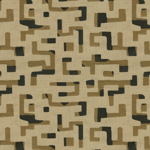 Maze Emb Ebony 411733 by PKL Studio Designer Fabric