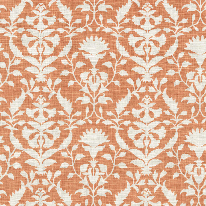 Peacefullness Coral 411743 by PKL Studio Designer Fabric 100% Cotton India 51000 Horizontal: 6.75 and Vertical: 6 56 - Swanky Fabrics -
