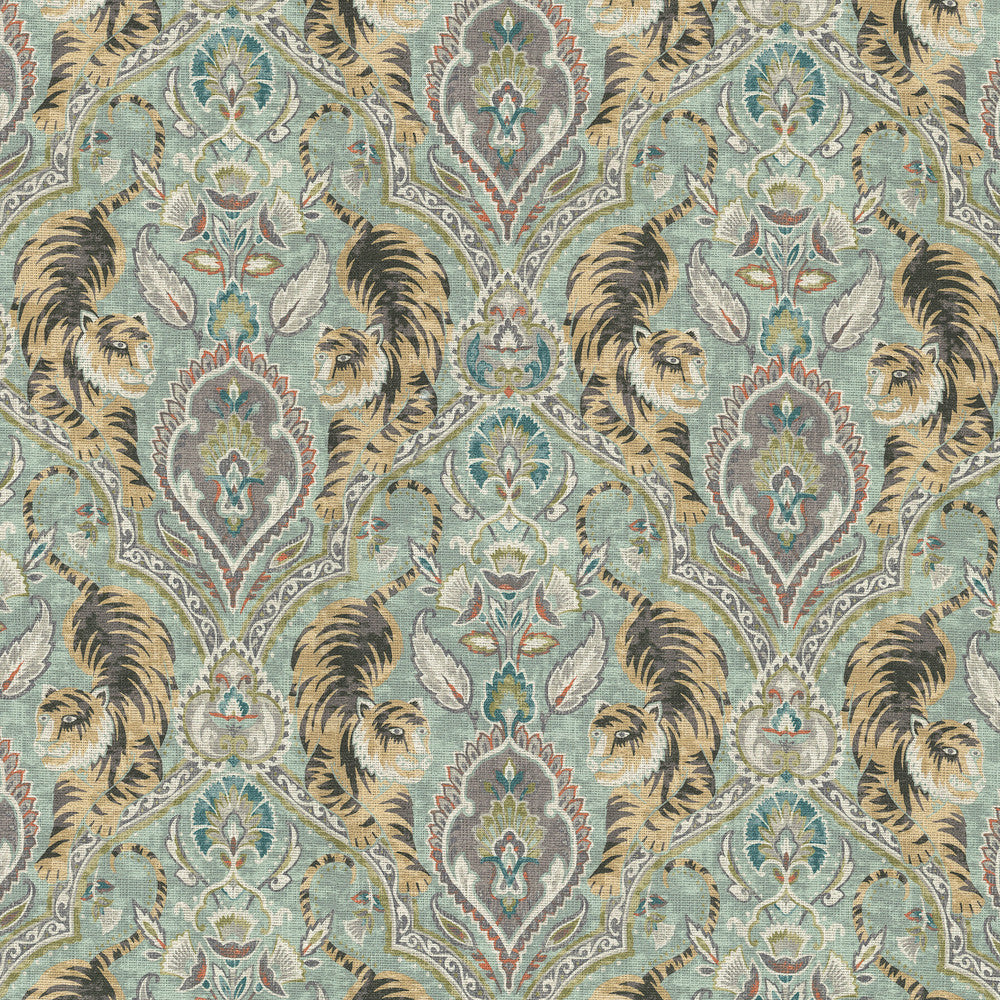 Twin Tigers Reed 411791 by PKL Studio Designer Fabric 100% Cotton Peru 24000 Horizontal: 13.5 and Vertical: 18 54/55 - Swanky Fabrics -