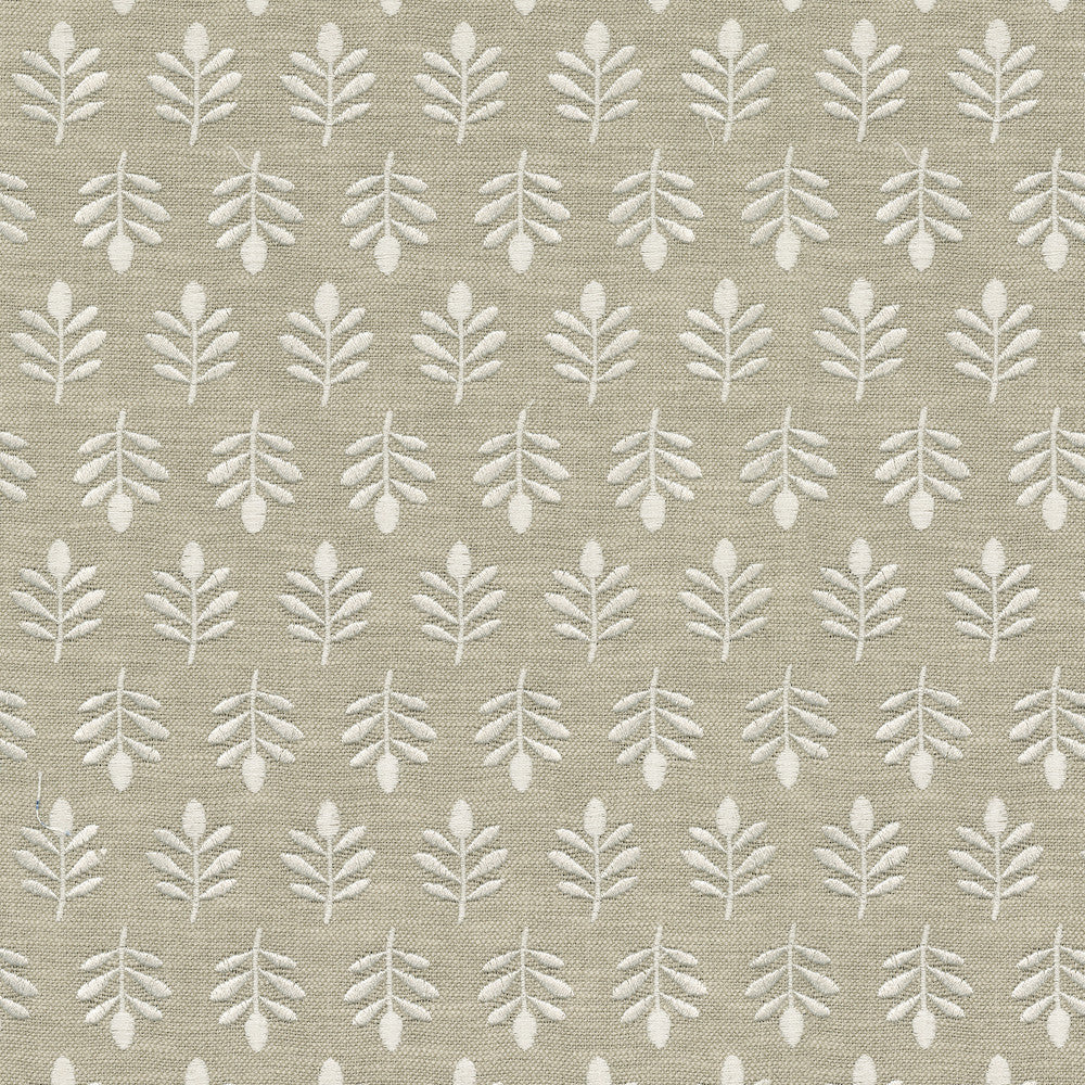 Laurel Emb Linen 411831 by PKL Studio Designer Fabric Base 71% Polyester, 29% Cotton Emb 100% Polyester India 51000 Horizontal: 1.63 and Vertical: 3.13 55 - Swanky Fabrics -