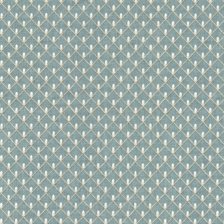 Picot Emb Chambray 411841 by PKL Studio Designer Fabric Base 50% Polyester, 50% Cotton Emb 100% Rayon India 51000 Horizontal: 1 and Vertical: 1 55 - Swanky Fabrics -