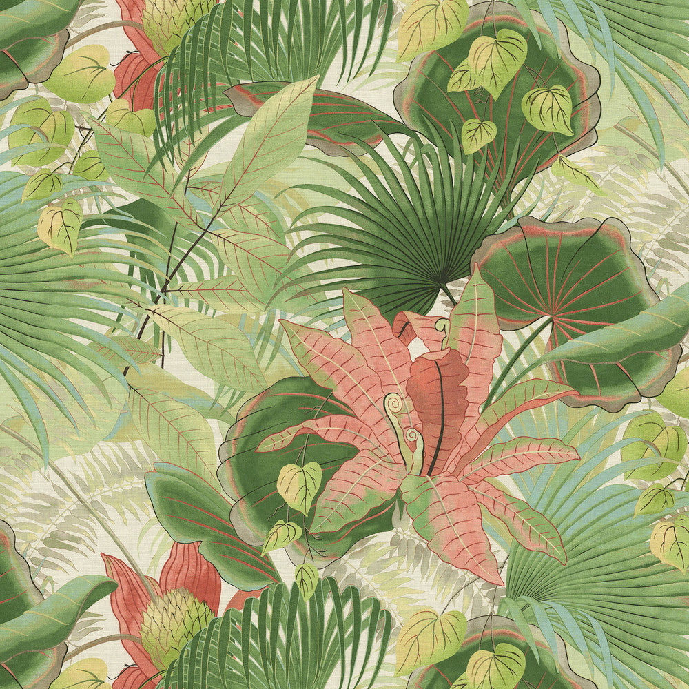 Lovina Beach Verdigris 411850 by PKL Studio Designer Fabric 100% Cotton Peru 25000 Horizontal: 27 and Vertical: 27 54/55 - Swanky Fabrics -