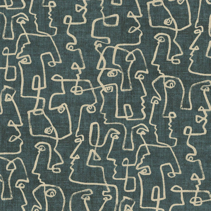 Gestures Cypress 411950 by PKL Studio Designer Fabric 75% Coton, 25% Linen India 27000 Horizontal: 13.5 and Vertical: 25.25 54 - Swanky Fabrics -