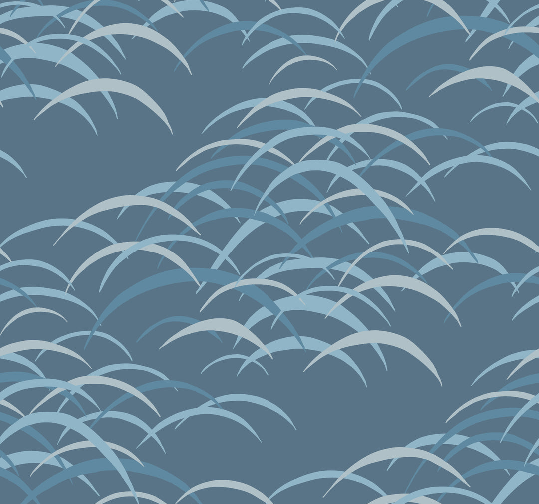 Kasia Dark Blue Abstract Wallpaper by A-Street Prints Designer