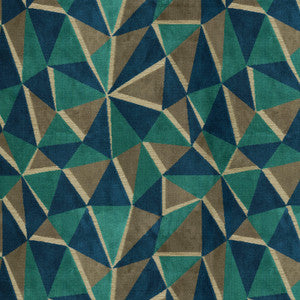Prismatic Velvet Mediterranean 412111 by PKL Studio Designer Fabric
