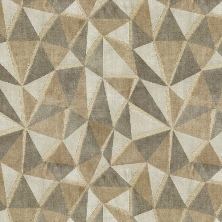 Prismatic Velvet Taupe 412113 by PKL Studio Designer Fabric 51% Polyester, 39% Rayon, 10% Cotton India 50000 Horizontal: 13.75 and Vertical: 15.75 54 - Swanky Fabrics -