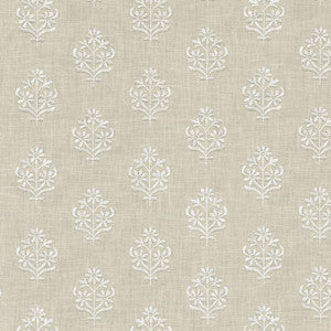 Floral Sprig Emb Linen 412383 by PKL Studio Designer Fabric