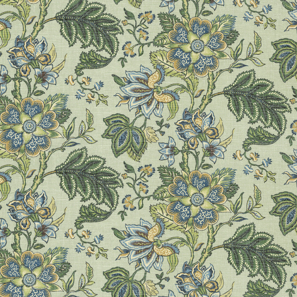 Flowering Seamist 412411 by PKL Studio Designer Fabric 100% cotton Pakistan 51000 Horizontal: 13.5 and Vertical: 12.6 54 - Swanky Fabrics -