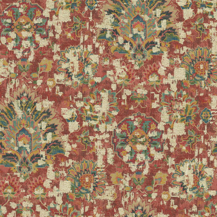 Javanese Sangria 412423 by PKL Studio Designer Fabric 56% polyester, 36% rayon, 8% cotton India 42000 Horizontal: 13.5 and Vertical: 26 54 - Swanky Fabrics -