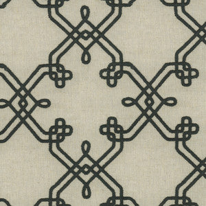 Dynasty Emb Calligraphy 412445 by PKL Studio Designer Fabric
