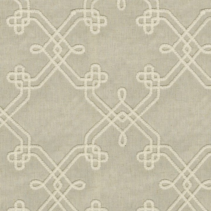 Dynasty Emb Linen 412446 by PKL Studio Designer Fabric Base 60% polyester, 30% cotton, 10% linen Emb: 100% polyester India 51000 Horizontal: 8.75 and Vertical: 9.25 55 - Swanky Fabrics -