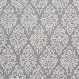 Dauphine Damask Indoor/Outdoor Slate 75410 by Schumacher Designer Fabric