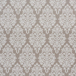 Dauphine Damask Indoor/Outdoor Taupe 75411 by Schumacher Designer Fabric