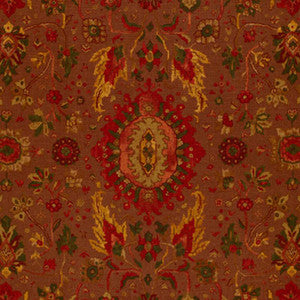 Jahanara Carpet Spice Brown 172791 by Schumacher Designer Fabric