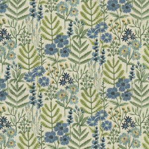 Wildflower Emb Bluebell 412471 by PKL Studio Designer Fabric
