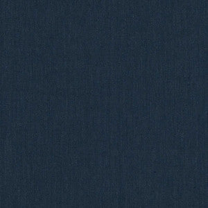 Lange Glazed Linen Navy 69346 by Schumacher Designer Fabric