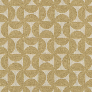 Pinwheels Emb Gold 412490 by PKL Studio Designer Fabric