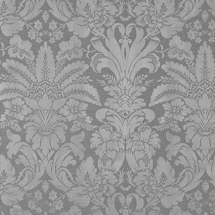 Colette Linen/Silk Damask Charcoal 69143 by Schumacher Designer Fabric Country Chic 25.5" - Swanky Fabrics -