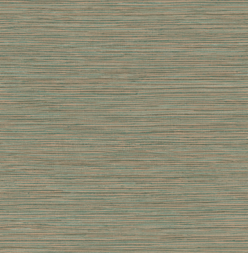 Alton Copper Faux Grasscloth Wallpaper by Advantage Designer Fusion Covers about 56.4 square feet 20.5-in by 33-ft long roll Unpasted 20.9 - Swanky Fabrics -