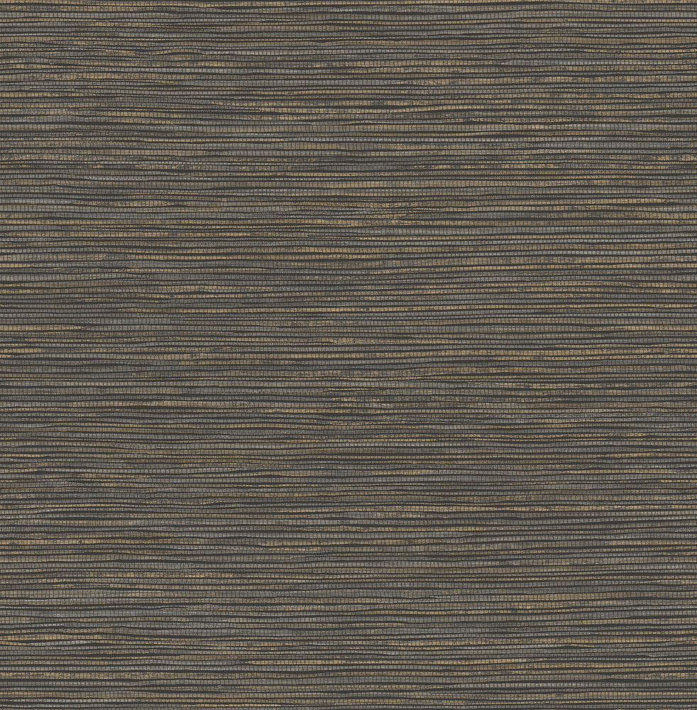 Alton Black Faux Grasscloth Wallpaper by Advantage Designer Fusion Covers about 56.4 square feet 20.5-in by 33-ft long roll Unpasted 20.9 - Swanky Fabrics -