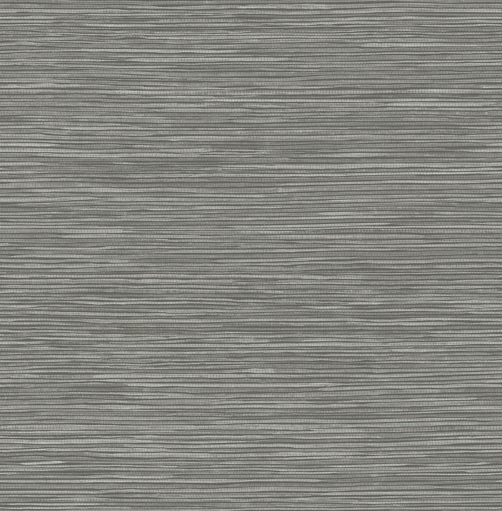 Alton Grey Faux Grasscloth Wallpaper by Advantage Designer Fusion Covers about 56.4 square feet 20.5-in by 33-ft long roll Unpasted 20.9 - Swanky Fabrics -