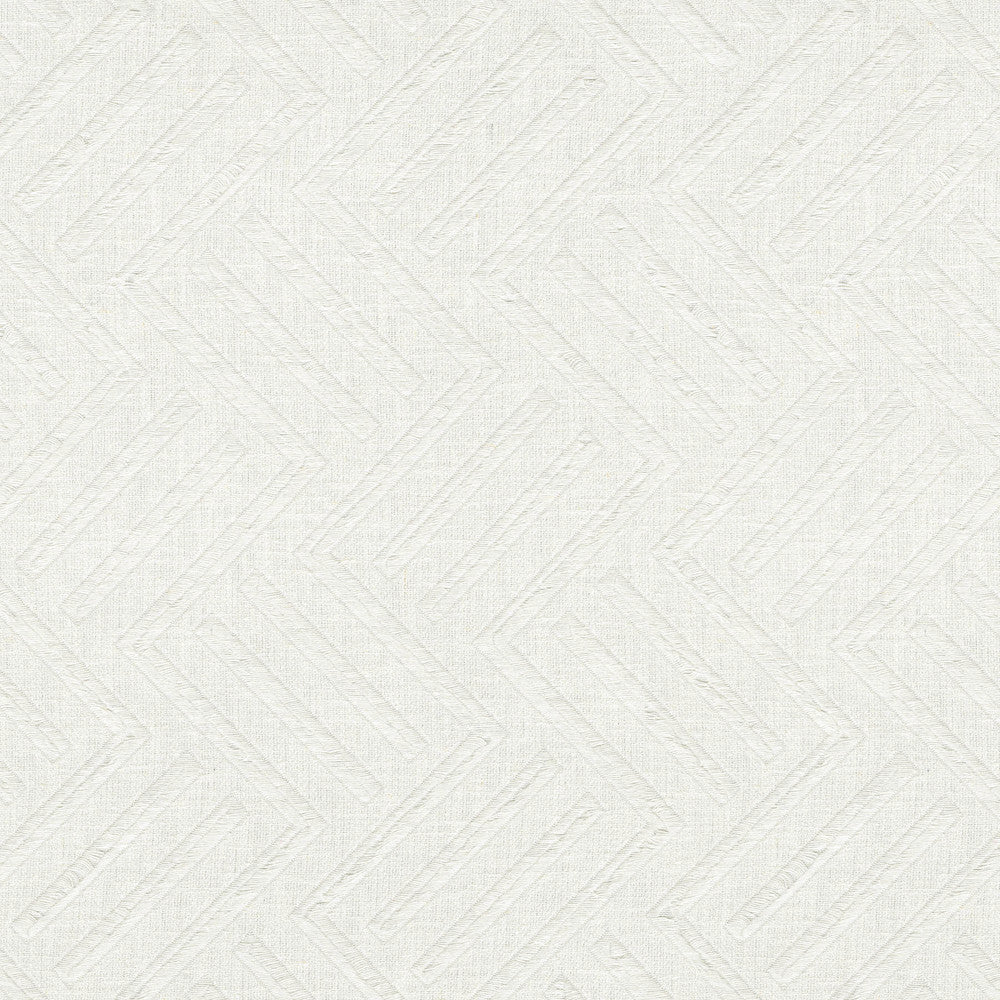 Grecco Key White 412546 by PKL Studio Designer Fabric - 78% polyester, 14% cotton, 8% linen India 40000 Horizontal: 4.5 and Vertical: 4.75 55 - Swanky Fabrics -