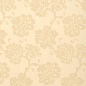 Albero Floreale Damask Bisque 5003623 by Schumacher Designer Wallpaper