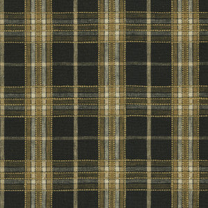 Malcolm Plaid Ebony 412572 by PKL Studio Designer Fabric