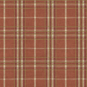 Malcolm Plaid Cinnabar 412573 by PKL Studio Designer Fabric