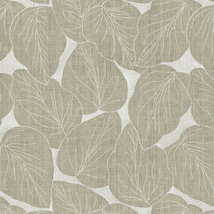 Philodendro Emb Linen 412583 by PKL Studio Designer Fabric Base 70% Polyester, 30% Cotton Emb 100% polyester India 51000 Horizontal: 12.8 and Vertical: 15.5 54 - Swanky Fabrics -