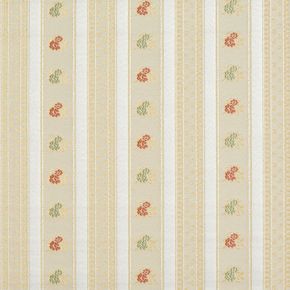 4129 Spring Stripe by Charlotte Designer Fabric Timeless Treasures II 100% Woven Polyester Asia Exceeds 100,000 Wyzenbeek Rubs (Heavy Duty) Horizontal: 5" x Vertical: 1.75" 54 Inches - Swanky Fabrics -