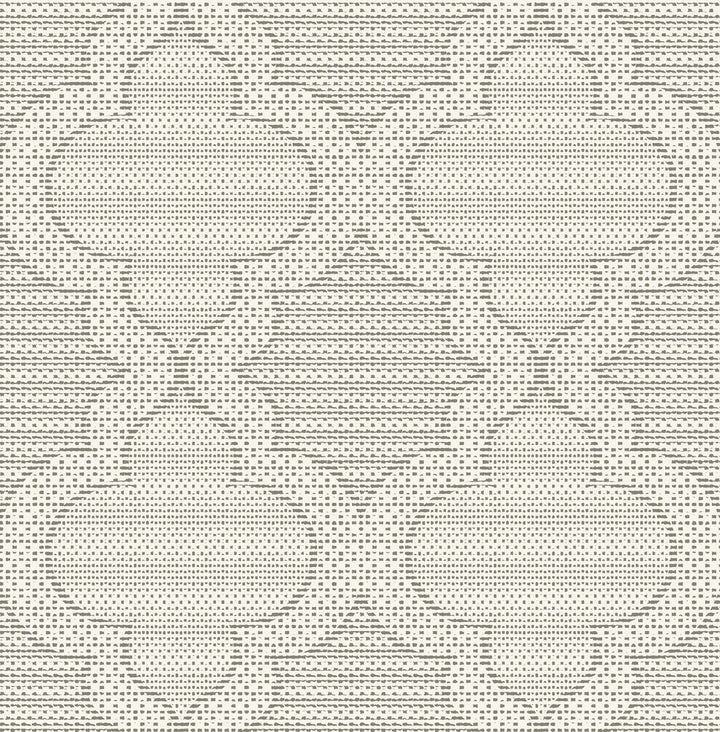 Ernest Charcoal Quilted Quatrefoil Wallpaper by A-Street Prints Designer Whimsy Covers about 56.4 square feet 20.5-in by 33-ft long roll Unpasted 10.4 - Swanky Fabrics -