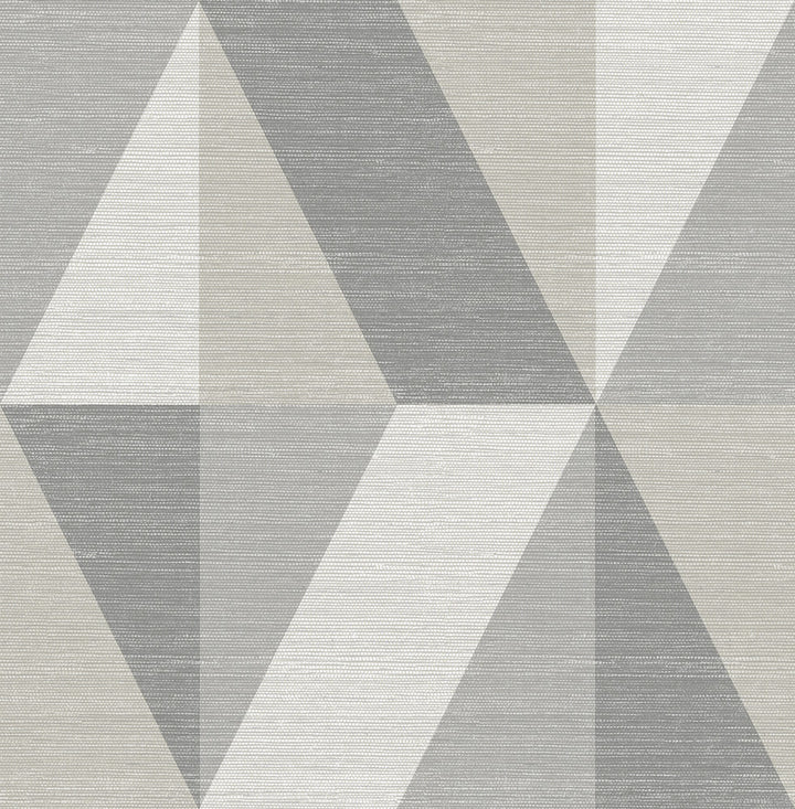 Winslow Stone Geometric Faux Grasscloth Wallpaper by A-Street Prints Designer Solace Covers about 56.4 square feet 20.5-in by 33-ft long roll Unpasted 20.86 - Swanky Fabrics -