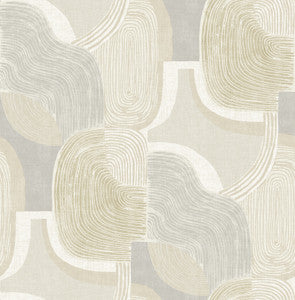 Hollace Honey Geometric Wallpaper by A-Street Prints Designer