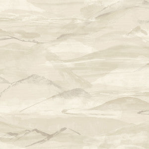 Bozeman Mountains Bone Wallpaper by Chesapeake Designer
