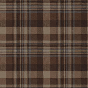 Dutton Plaid Rust Wallpaper by Chesapeake Designer