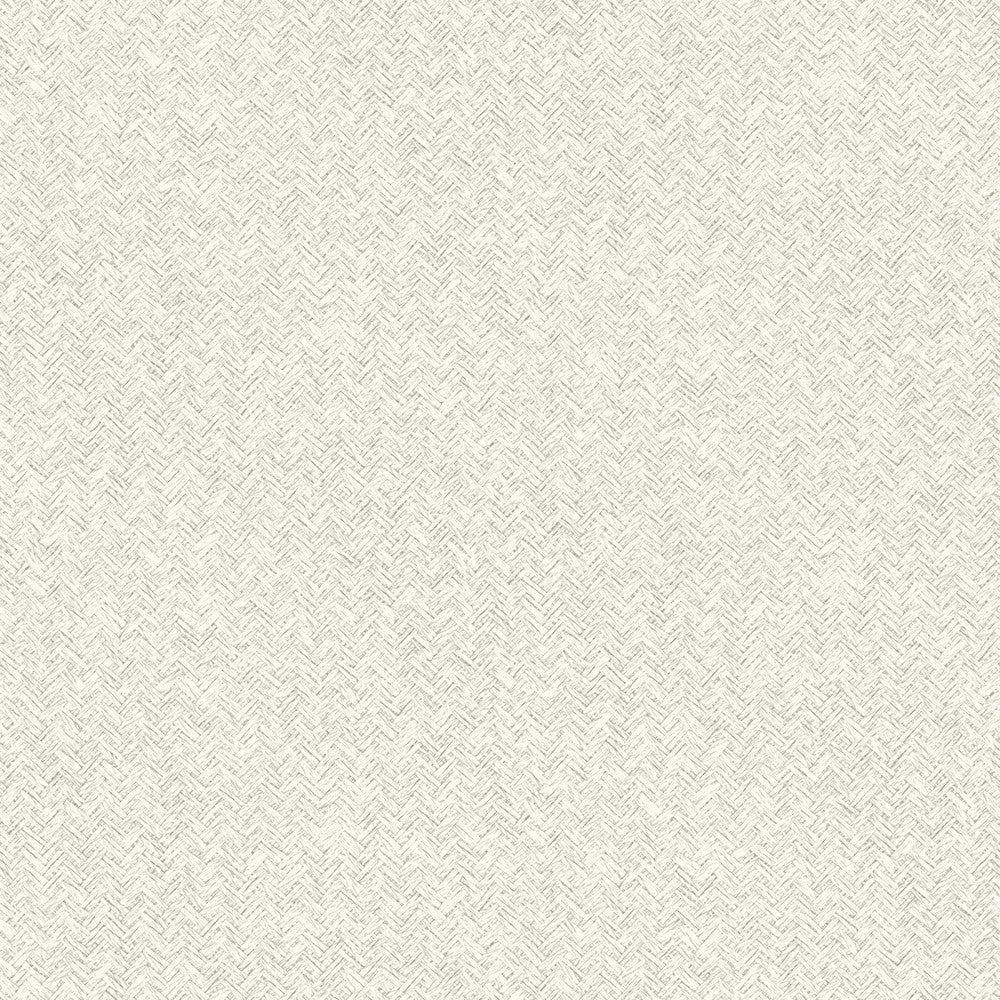 Woven Basket White Wallpaper by Chesapeake Designer Yellowstone Covers about 56.4 square feet 20.5-in by 33-ft long roll Prepasted 20.5 - Swanky Fabrics -
