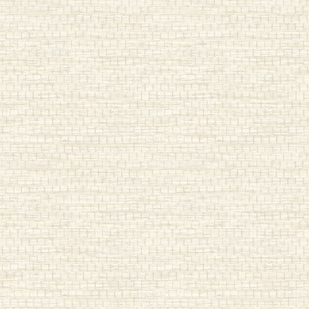 Plaited Grass Cream Wallpaper by Chesapeake Designer Yellowstone Covers about 56.4 square feet 20.5-in by 33-ft long roll Prepasted 20.5 - Swanky Fabrics -