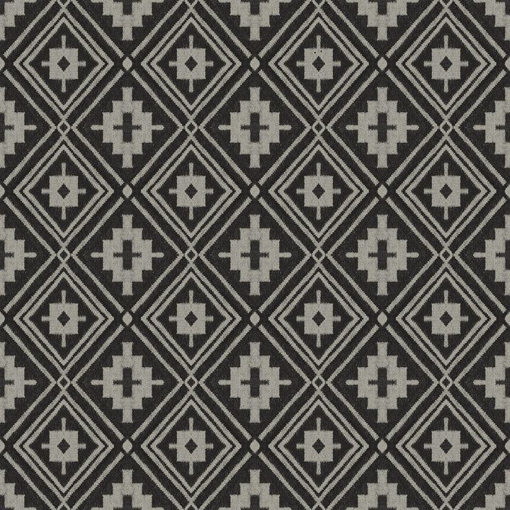 Camp Blanket Black Wallpaper by Chesapeake Designer Yellowstone Covers about 56.4 square feet 20.5-in by 33-ft long roll Prepasted 20.5 - Swanky Fabrics -