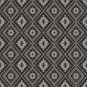 Camp Blanket Black Wallpaper by Chesapeake Designer