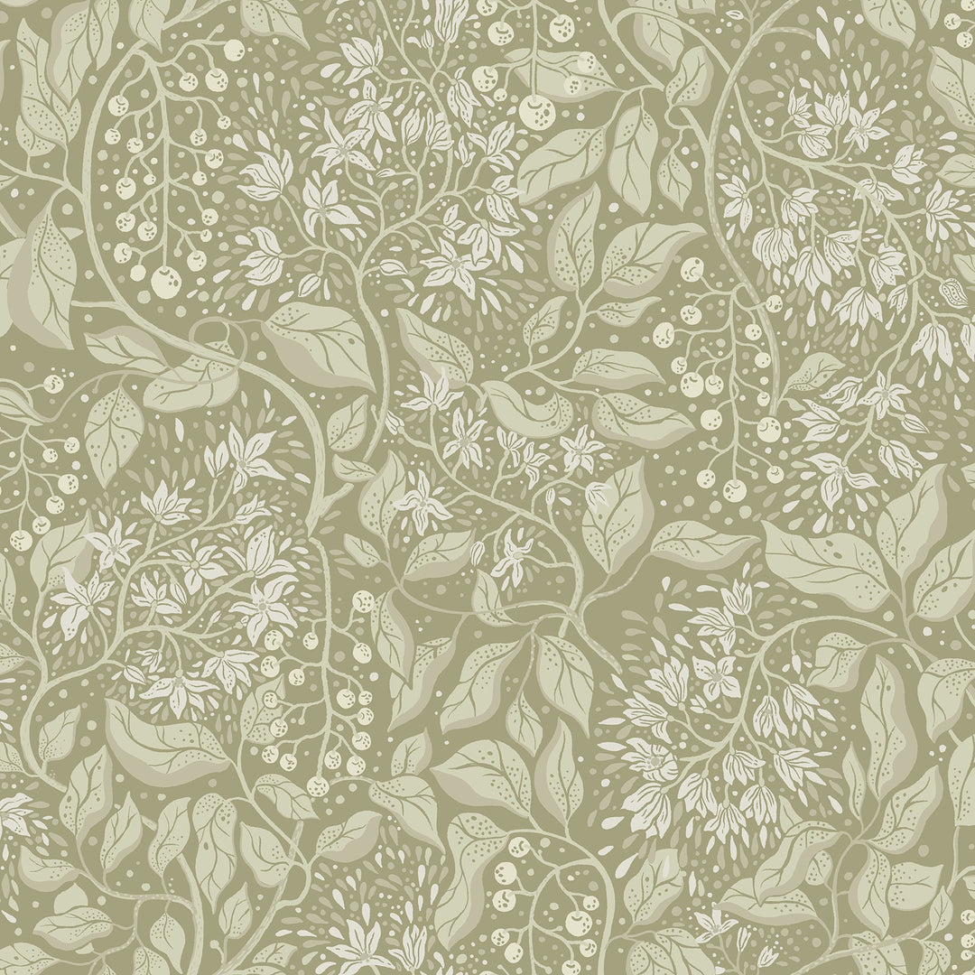 Turi Moss Twining Vines Wallpaper by A-Street Prints Designer